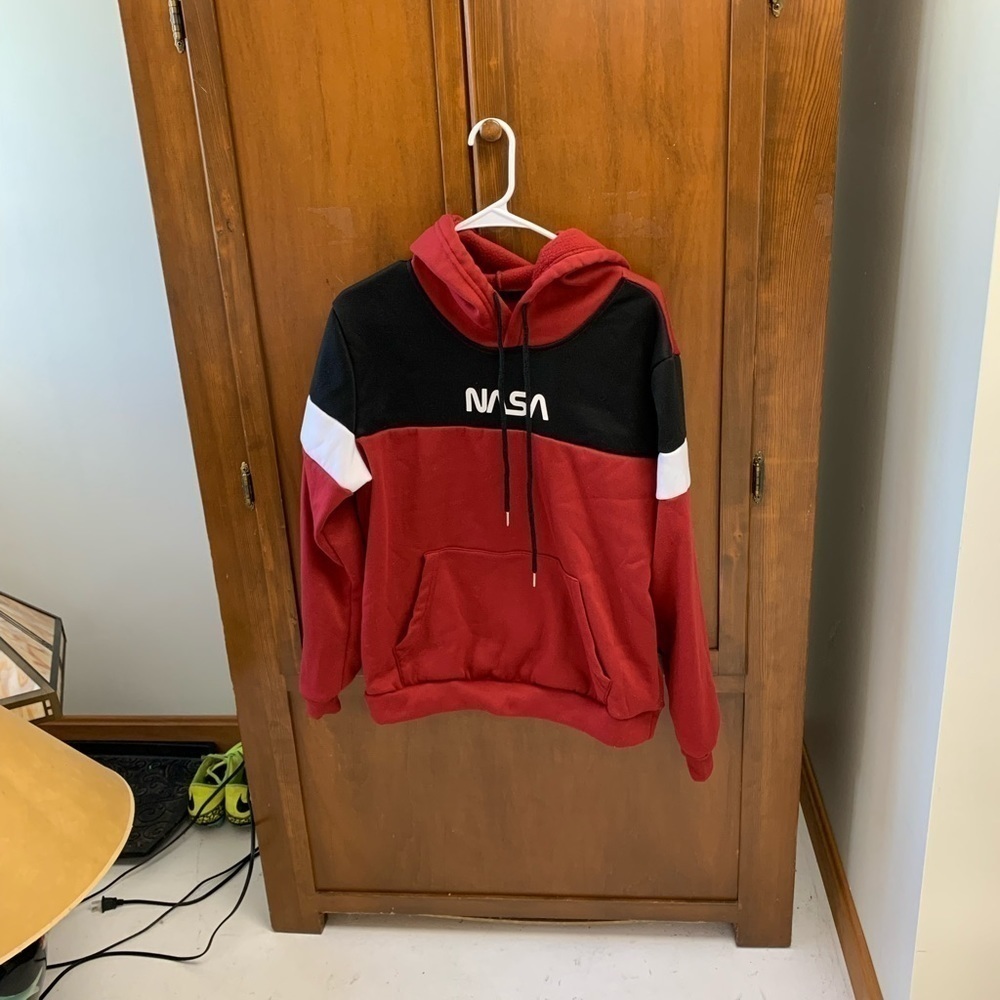 SHEIN tracksuit hoodie & jogger pants NASA graphic small oversized fit